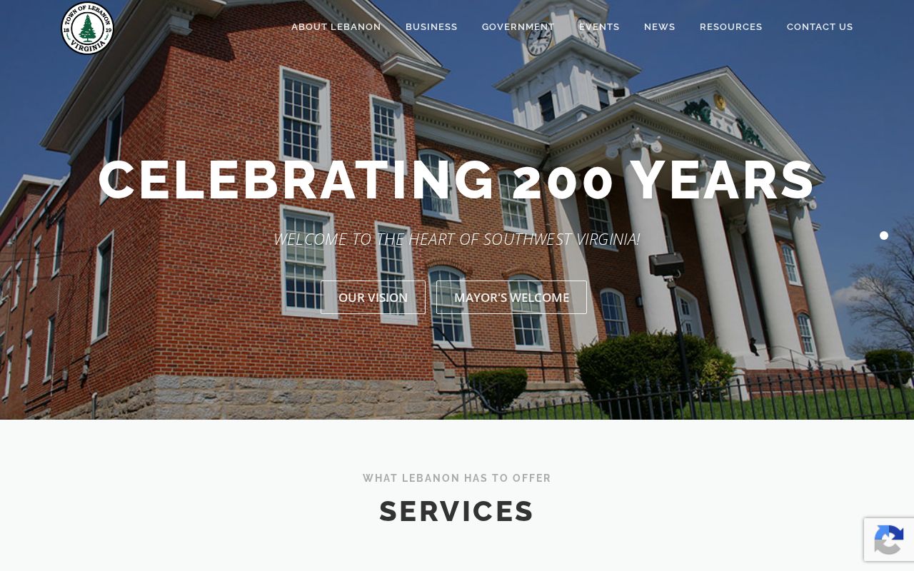 Russell County Lebanon warrant records reference to Lebanon municipal services