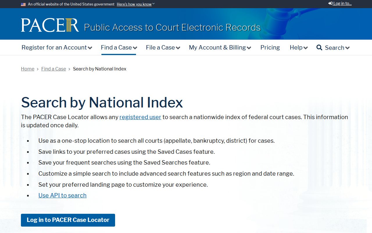 Russell County arrest warrant reference to the PACER federal case locator